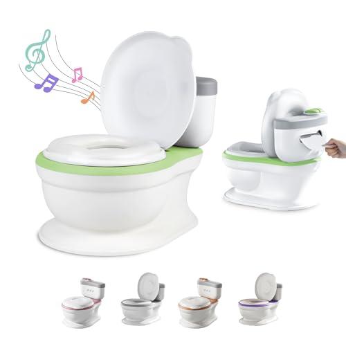 Vasino Per Bambini Wc Con Suono Per L'apprendimento Del Vasino - Wc Per Bambini E Neonati - Confortevole, Antiscivolo Con Suono Di Sciacquone E Musica - Con Vaso Rimovibile - Riduttore Wc Bambini