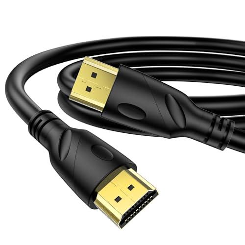 Jorenca 8K/4K Cavo HDMI 2m(HDMI 2.1,8K@60hz,48 Gbps&4K@120hz,18Gbps) Ultra Alta Velocità Connettori Placcati Oro,Ritorno Audio Ethernet, Video 8K/4k,3D compatibile con HDTV,Blu-Ray,Xbox,PS3/4/5/9,ect