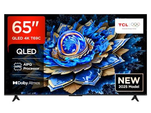 TCL 65T69C 65” QLED 60HZ 4K HDR, Google TV, Smart TV(Dolby Vision & Atmos, Motion clarity, compatibile con Google Assistant & Alexa), 2025