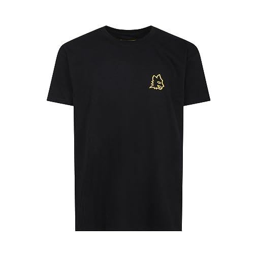 AS Roma T-Shirt Lupa, Adulto, XL, Nero