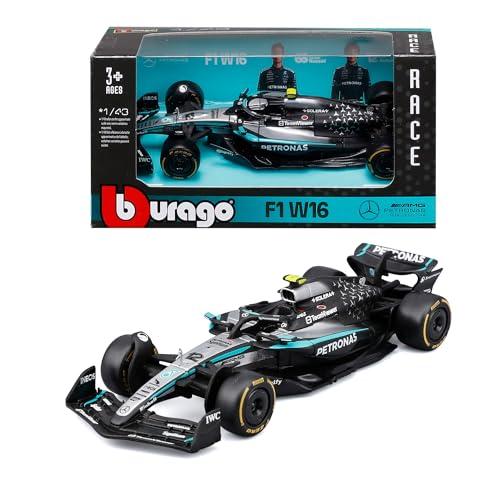 Bburago - F1 Mercedes-AMG W16 2025#12 Antonelli, Auto Diecast in Scala 1:43 con Dettagli Autentici, Replica F1 Mercedes, Livrea Argento/Nera, Licenza Ufficiale, Età Consigliata 3+ Anni