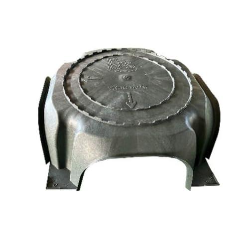 Vespaio Areato H 5 CM, Sistema di Ventilazione per Fondazioni, Granchio, Cupolex, Cassero a perdere in plastica nero, Dimensioni cm 60x80, MQ 0,5