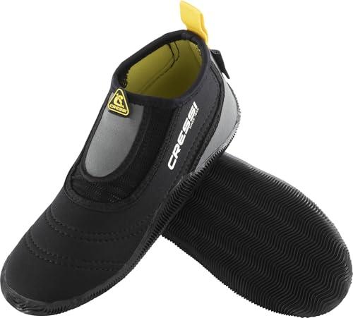 Cressi Aquatrek PRO Boots Black XL (EU 44/45 UK 9/10.5) - Comoda Calzatura da Acqua Progettata per Gli Ambienti Marini, Nero/Grigio, XL, Unisex