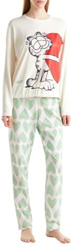 United Colors of Benetton 3MR73F03H Pantalone del Pigiama, Multicolor, S Donna