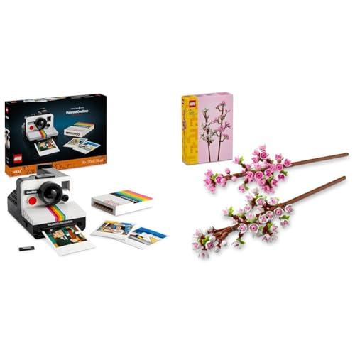 LEGO Ideas Fotocamera Polaroid OneStep SX-70 Kit Vintage di Costruzione & Creator Fiori di Ciliegio, Set per Adulti e Bambini a Partire da 8 Anni