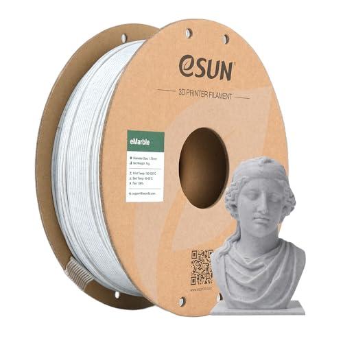eSUN Filamento PLA Marmo 1.75mm, Filamento per Stampante 3D PLA Colore Marmo, Precisione Dimensionale +/- 0.05mm, Bobina da 1kg (2.2 libbre) Filamento di Stampa 3D per Stampanti 3D