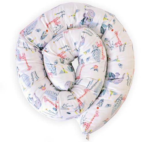 Yearonan Cuscino per dormire laterale - Cuscino per l'allattamento -Cuscino per il corpo -Lungo cuscino per collo -Paraspifferi per Porte e Finestre paraspifferi in cotone (180 cm, pesce azzurro)