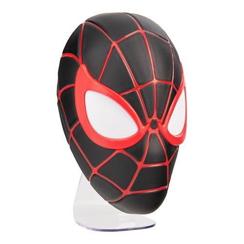 Paladone - Lampada LED maschera dell’Uomo Ragno/Miles Morales, da parete o a sé stante, per case e camere da letto, idea regalo per collezionisti, licenza ufficiale Marvel Comics