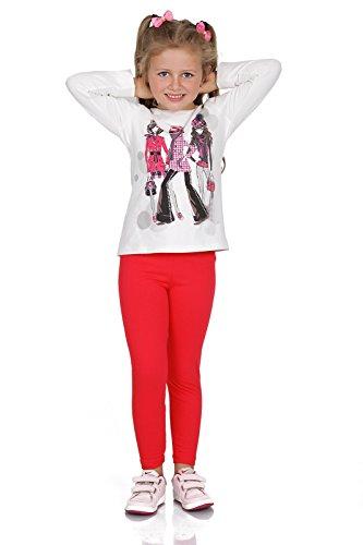 Futuro Fashion Leggings Bambina Lunghi in Cotone Elasticizzati – Pantaloni Leggeri per Scuola, Danza, Halloween – 21 Colori – Taglie 2-13 Anni