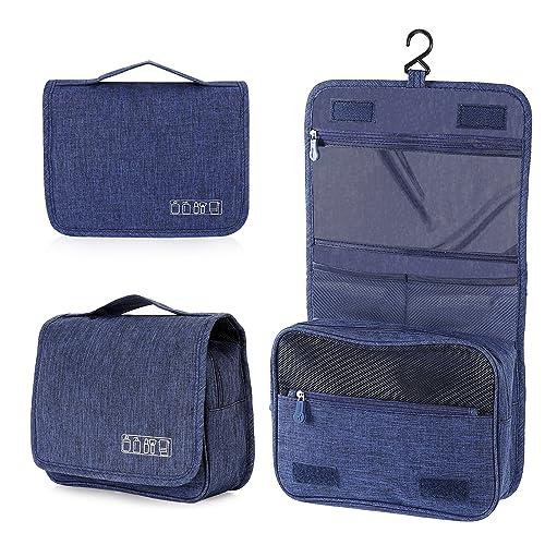 AiQInu Beauty Case da Viaggio, Borsa da toilette da viaggio per Donna Uomo,impermeabile Beauty Case con Gancio per Appendere per Organizzare Oggetti Personali Accessori