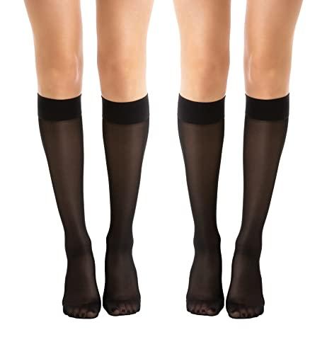 Relaxsan Basic 850 (2 Paia - Nero, 2/M) gambaletti compressione graduata 140 Den