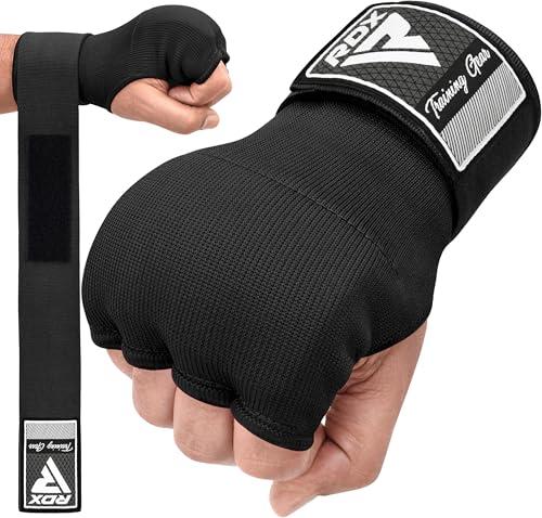 RDX Gel Fasce Boxe Sottoguanti Interni Bende, 100cm Elastico Lunghe Polsiere, Pugno Imbottita Protezione Bendaggi Guanti, Pugilato Muay Thai Allenamento Kickboxing Arti Marziali Punzonatura Uomo Donna