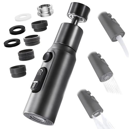Rubinetto girevole, girevole a 360° con 3 modalità, rubinetto multifunzione aeratore, prolunga per rubinetto con 2 funzione di spruzzo, risparmio d'acqua per rubinetto, doccia cucina bagno