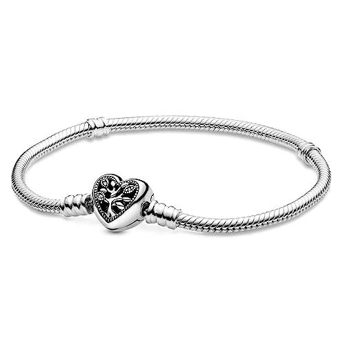 PANDORA 598827C01-18 Bracciale Moments con chiusura ad albero della vita.