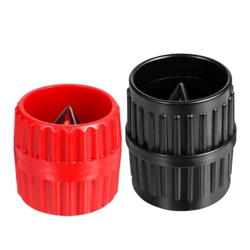 CUEMOON 2 Pezzi Strumento Di Sbavatura Per Tubi, Alesatore Universale Grandi Dimensioni Tubi 5-38mm, per interni ed esterni