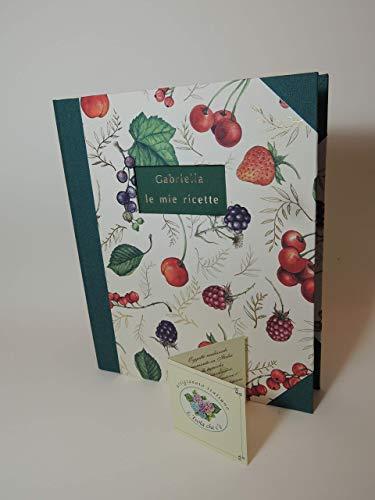 RICETTARIO ARTIGIANALE ad Anelli Personalizzabile - Con Aggiunta di porta-listini trasparenti - carte varie