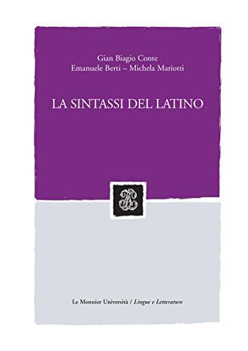 LA SINTASSI DEL LATINO - LA SINTASSI DEL LATINO (Sintesi)