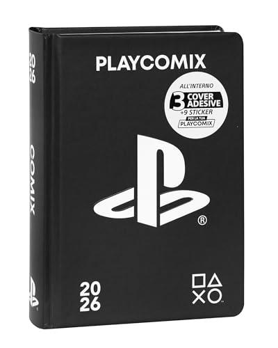 COMIX Playstation - Diario Giornaliero 16 Mesi 2025-2026, con Copertina Rigida, 592 Pagine con Stickers Adesivi e Contenti Esclusivi Playstation, Ideale per le Scuole Medie o Superiori, 12 x 16.5H cm