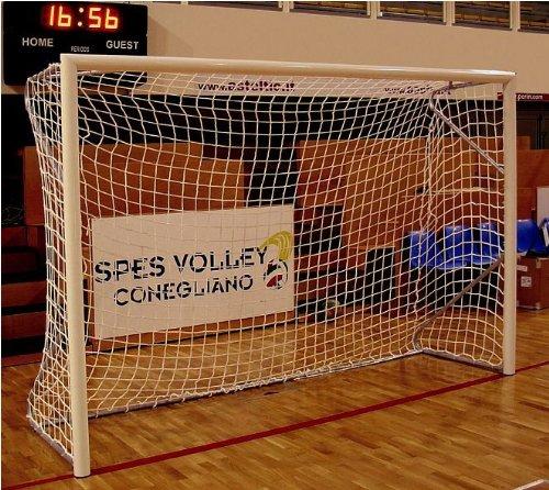 Porta Calcetto- Dimensioni 3 x 2m - Acciaio Verniciato- Tubo 80mm **a Norma Uni-EN 748** (Trasportabile)