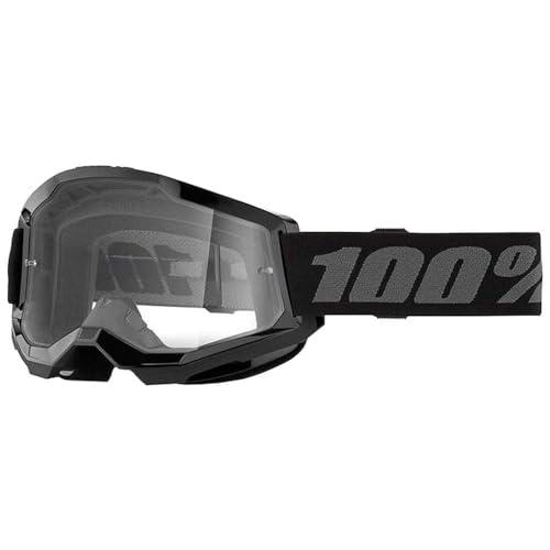 100% Maschera Strata 2 Black - Lente Trasparente