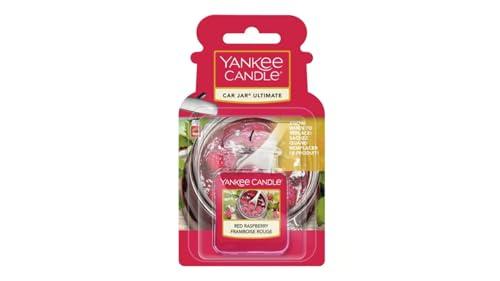Yankee Candle Car Jar Ultimate Profumatore per auto | Lampone Rosso | Dura fino a 4 settimane