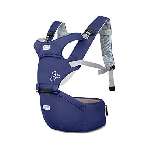 SONARIN Front Premium Marsupio Neonati Ergonomico Con Sedile,Multifunzione,Bambino da 0 a 3 anni,fibbia rotante a farfalla,Sicuro e Comodo,Adattato al crescere del tuo bambino(Blu)