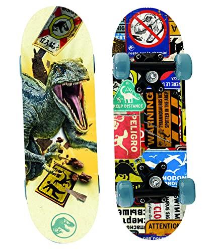 Joytoy - Mini skateboard Jurassic World Dominion in legno, 43 x 12 x 8 cm