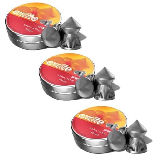 ARMERIAONLINE SINCE 1999 1200 Pallini PIOMBINI 4 5 4.5 45 MM PIOMBINI Spike h e n h&n per CARABINA Pistola Aria COMPRESSA Gas CO2 Bersaglio 14x14 Omaggio