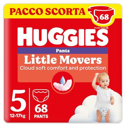 Huggies Ultra Comfort, Pannolini Taglia 5 (12-17 Kg), Mutandina traspirante, Pacco Scorta, 68 Pz