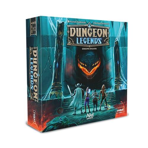 Asmodee Dungeon Legends, Gioco da Tavolo, 10+anni, 1-4 Giocatori, Edizione in Italiano