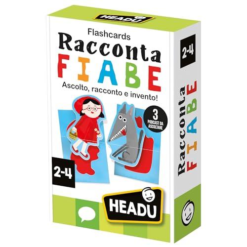 Headu Flashcards Raccontafiabe Ascolto, racconto e invento! IT59797 Gioco Educativo Per Bambini 2-4 Anni Made In Italy