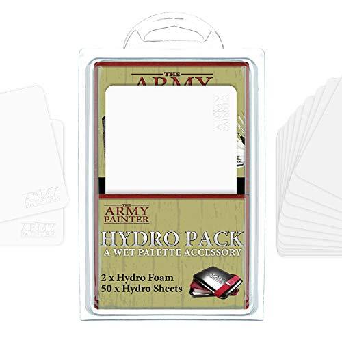The Army Painter | Hydro Pack per Wet Palette | Set di Ricarica con 50 Pellicole e 2 Spugne per la Tavolozza Umida Wet Palette | Pittura di Modelli in Miniatura