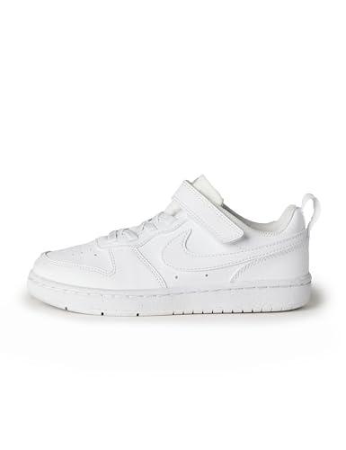 Nike Court Borough Low Recraft PS, Scarpe con Lacci Unisex-Bambini, White/White/White, 32 EU