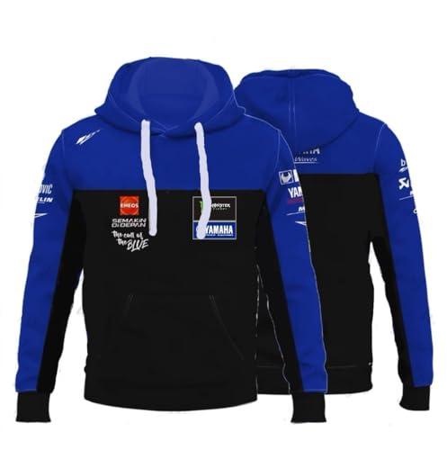 PRORACER Felpa Sottile Uomo Replica Squadra Moto Yamáha (M)