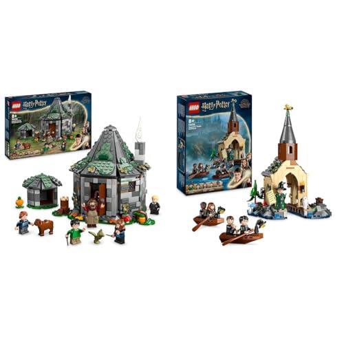 LEGO Harry Potter La Capanna di Hagrid: una Visita Inattesa & Harry Potter La Rimessa per le Barche del Castello di Hogwarts