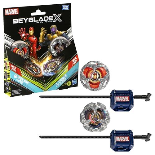 Beyblade X in collaborazione con Marvel, Iron Man 4-80B vs. Thanos 4-60B, confezione multipla