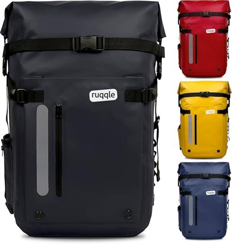 Ruqqle Zaino Impermeabile Multiuso, Waterproof Dry Bag 20/30/45L, con 3 Tasche Esterne, Borsa Impermeabile Comodo ideale per Viaggi Spiaggia Mare Barca Canoa Kayak Moto Trekking Campeggio Pesca