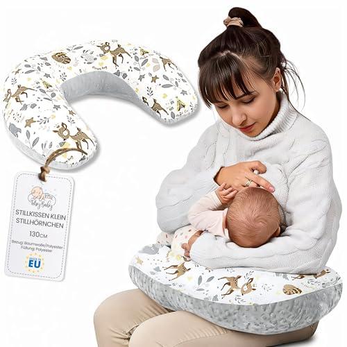 Totsy Baby Cuscino allattamento e gravidanza Basic 130 cm - cuscini neonato per allattare e dormire accessori per mamma y bebe lavabile e multifunzione Oeko-Tex Cervo grigio