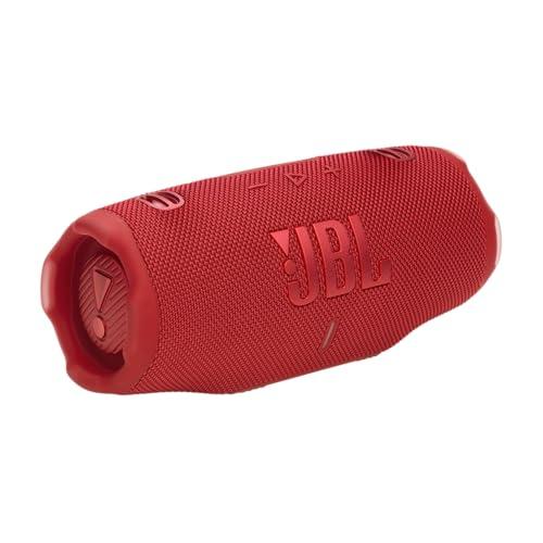 JBL Charge 6 Speaker Bluetooth Portatile Wireless, 28 Ore di Autonomia, Impermeabile IP68, Resistente alla Polvere e Antiurto, Suono Pro con AI Boost, Connessione Multi-Speaker Auracast, Rosso
