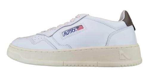 AUTRY Scarpe Sneakers Unisex in Pelle AULM LL28 Bianco-Cocco 46