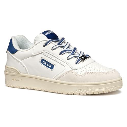 Geox J WASHIBA Boy D - Scarpe da Ginnastica Bambino, White/Navy,