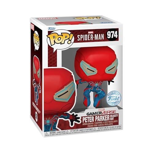 Funko Pop! Games: Spider-Man 1- Peter Parker - (Velocity Suit) - Marvel Comics - Fumetti Marvel - Figura in Vinile da Collezione - Idea Regalo - Merchandising Ufficiale - Movies Fans