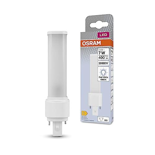 OSRAM DULUX LED S7 EM, G23, 3.5W, 360lm, 4000K, colore della luce bianco freddo, sostituzione LED per lampade fluorescenti compatte con attacco G23 a 2 pin, durata lunga, luce immediata
