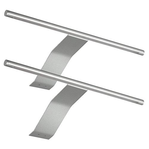 SEBSON® Luci per armadio LED, apparecchio a plafone con interruttore e spina, lampada da armadio, bianco caldo 3000K, 2x 3,5W, 2x 230lm, Set di 2