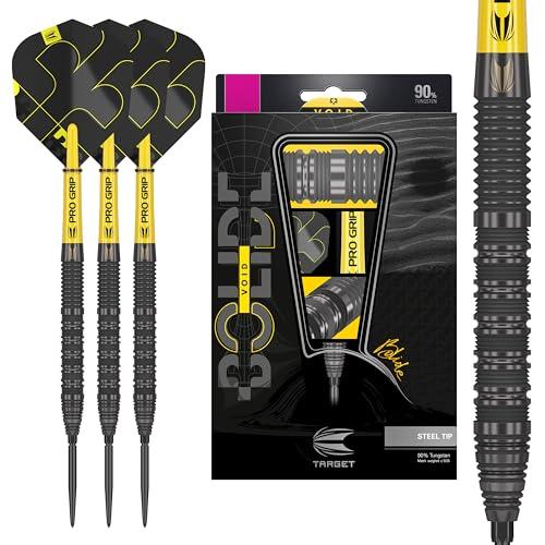 Target Darts Bolide Void 90% Tungsteno, Freccette con Punta in Acciaio Swiss Point | Barrel 01, 24G | Set di Freccette Professionali, Freccette Nere, Strumento Swiss Point Incluso