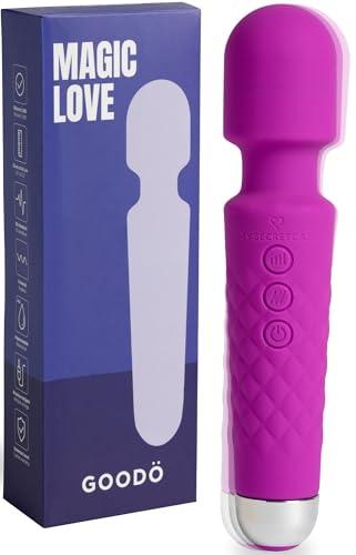 MySecretCase Vibratore Clitoride Magic Wand 20cm Vibratoreper Donna Grandi 20 Modalità di Vibrazione + 8 Velocità Sexytoysys Coppia Masturbatore per Donna Stimolatore per Clitoride Viola