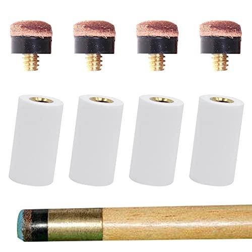 Puntali per Stecca da Biliardo,Punte da Biliardo,Biliardo Punte,Puntali da Biliardo rigidi,Ricambio Avvitabili in Ottone con Puntali per Stecca da Biliardo Puntali da Avvitare di Ricambio Marrone.