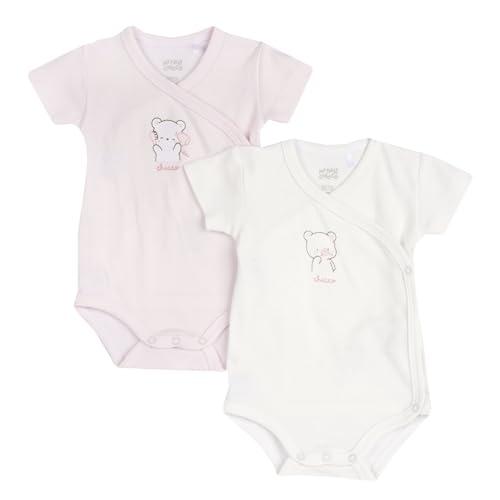 Chicco Body In Cotone, A Manica Corta, Apertura Frontale, Pigiamino per bambino e neonato Unisex - Bimbi 0-24, Rosa, 3 mesi