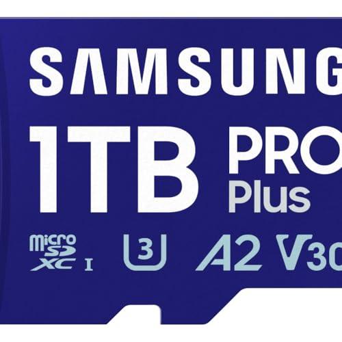 Samsung Memorie MB-MD1T0SA PRO Plus Scheda MicroSD per Mobile e Console Gaming da 1TB, UHS-I U3, Fino a 180 MB/s