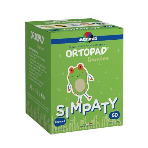MASTER AID Ortopad Simpaty Regular - Cerotti Colorati Oculari per Bambini - Cerotto Occlusore Occhio Bambini per il Trattamento di Occhio Pigro e Strabismo - 1 Confezione da 50 Pezzi - 8,5 x 5,9 cm